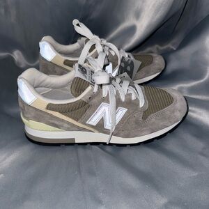 New Balance Gray and White Athletic Shoes